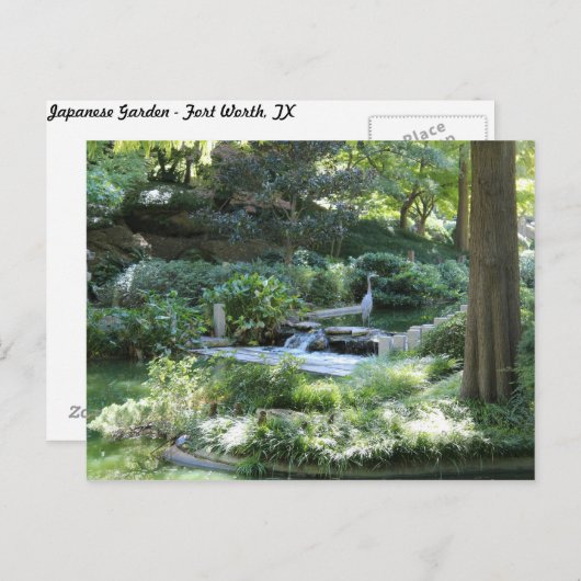 Japanse tuin in Fort Worth Texas # 44 Briefkaart (Voorkant / Achterkant)