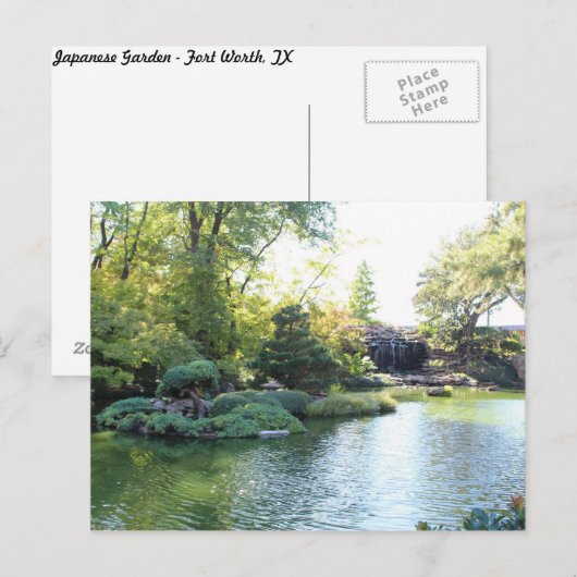 Japanse tuin in Fort Worth Texas # 53 Briefkaart (Voorkant / Achterkant)
