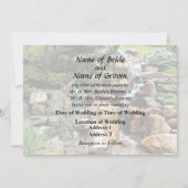 Japanse Tuin in Herfst Bruiloft Benodigdheden Kaart (Voorkant)