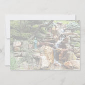 Japanse Tuin in Herfst Bruiloft Benodigdheden Kaart (Achterkant)