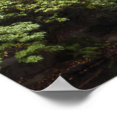 Japanse tuin in Herfst Poster (Hoek)