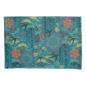 Japanse tuin in het Blauwgroen Kussensloop (Voorkant)