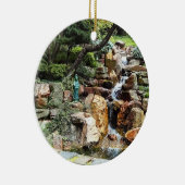 Japanse tuin in het najaar keramisch ornament (Rechts)