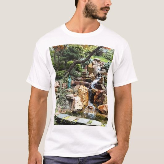 Japanse tuin in het najaar t-shirt (Voorkant)
