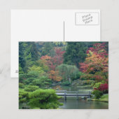 Japanse tuin in het Washington Park Briefkaart (Voorkant / Achterkant)