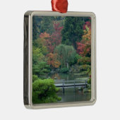 Japanse tuin in het Washington Park Metalen Ornament (Rechts)