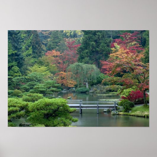 Japanse tuin in het Washington Park Poster (Voorkant)