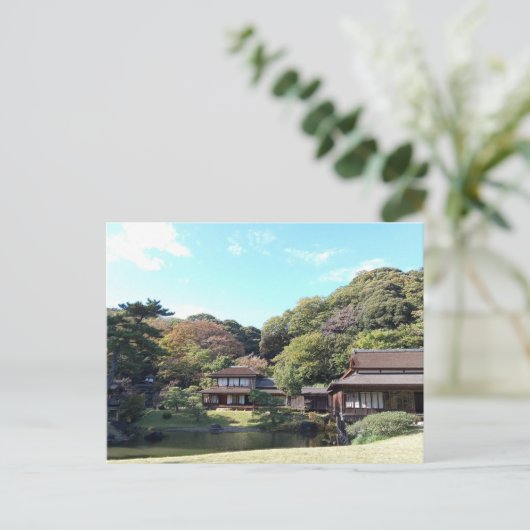 Japanse tuin in Yokohama, Japan Briefkaart (Staand voorkant)