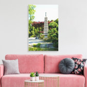 Japanse Tuin Ingepakt Canvas Afdruk (Insitu (Woonkamer))