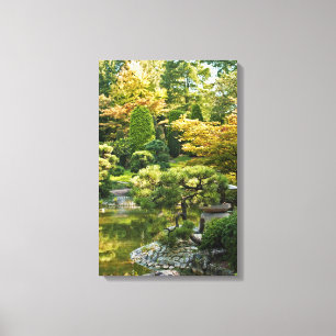 Japanse Tuin Ingepakt Canvas Afdruk