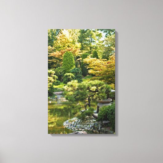 Japanse Tuin Ingepakt Canvas Afdruk (Voorkant)