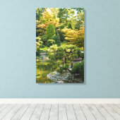 Japanse Tuin Ingepakt Canvas Afdruk (Insitu (Houten vloer))