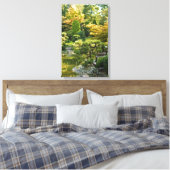 Japanse Tuin Ingepakt Canvas Afdruk (Insitu (Slaapkamer))