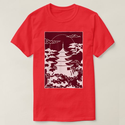 Japanse Tuin Japanse Torii Japan Samurai 5 T-shirt (Design voorkant)