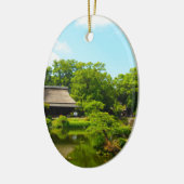 Japanse tuin keramisch ornament (Links)