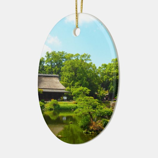 Japanse tuin keramisch ornament (Links)