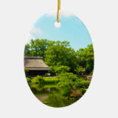 Japanse tuin keramisch ornament (Voorkant)