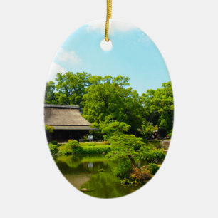 Japanse tuin keramisch ornament