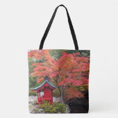 Japanse Tuin Kleurrijke Herfstbladeren Tote Bag (Voorkant)