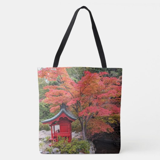 Japanse Tuin Kleurrijke Herfstbladeren Tote Bag (Voorkant)