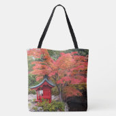 Japanse Tuin Kleurrijke Herfstbladeren Tote Bag (Achterkant)