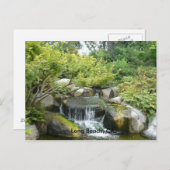 Japanse tuin, lange band, CA Briefkaart (Voorkant / Achterkant)