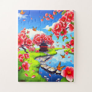 Japanse tuin legpuzzel
