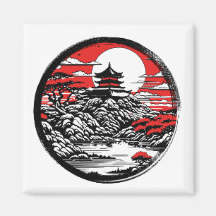 Japanse tuin magneet