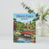 Japanse Tuin Monaco Briefkaart (Staand voorkant)
