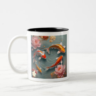 Japanse tuin oase tweekleurige koffiemok
