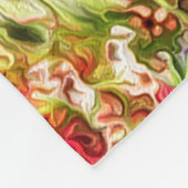 Japanse tuin Pagoda Sakura en waterval Fleece Deken (Hoek)