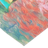 Japanse tuin Pagoda Sakura en waterval Tafelkleed (Gekanteld)