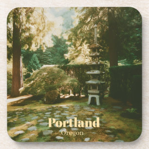 Japanse Tuin, Portland, Oregon Souvenir Bier Onderzetter