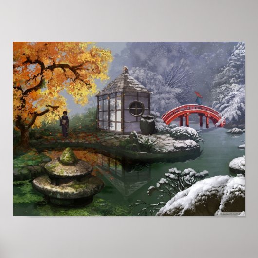 Japanse tuin poster (Voorkant)