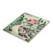 Japanse tuin, prachtige tekening tegeltje (Zijkant)