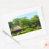 Japanse tuin rechthoekige sticker (Envelop)