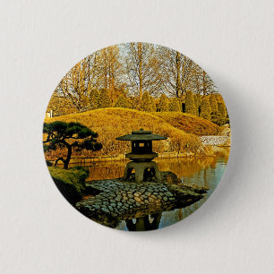 Japanse tuin ronde button 5,7 cm
