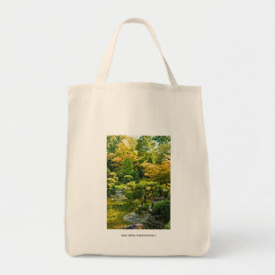 Japanse Tuin Schilderij Effect Landschap Tote Bag