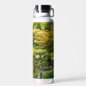 Japanse Tuin Schilderij Effect Landschap Waterfles (Achterkant)