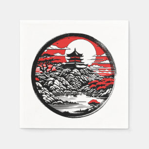 Japanse tuin servet
