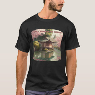 Japanse Tuin Theetuin Vrede Begint in de Tuin T-shirt