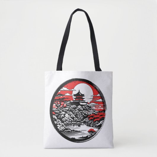 Japanse tuin tote bag (Voorkant)