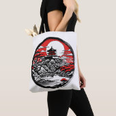 Japanse tuin tote bag (Dichtbij)