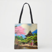 Japanse tuin tote bag (Voorkant)