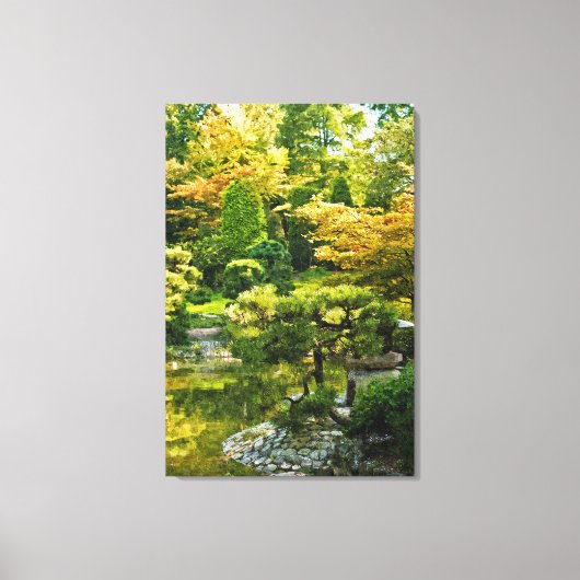 Japanse Tuin - Traditionele Esthetiek Canvas Afdruk (Voorkant)