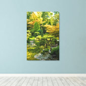 Japanse Tuin - Traditionele Esthetiek Canvas Afdruk (Insitu (Houten vloer))