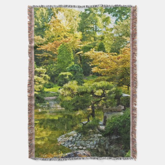 Japanse Tuin - Traditionele Esthetiek Deken (Voorkant Verticaal)