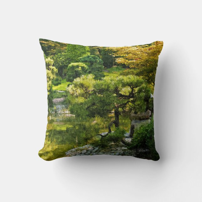 Japanse Tuin - Traditionele Esthetiek Kussen (Voorkant)