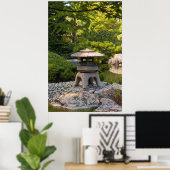 Japanse Tuin - Traditionele Esthetiek Poster (Thuiskantoor)