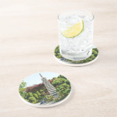 Japanse Tuin Zandsteen Onderzetter (Zijkant)